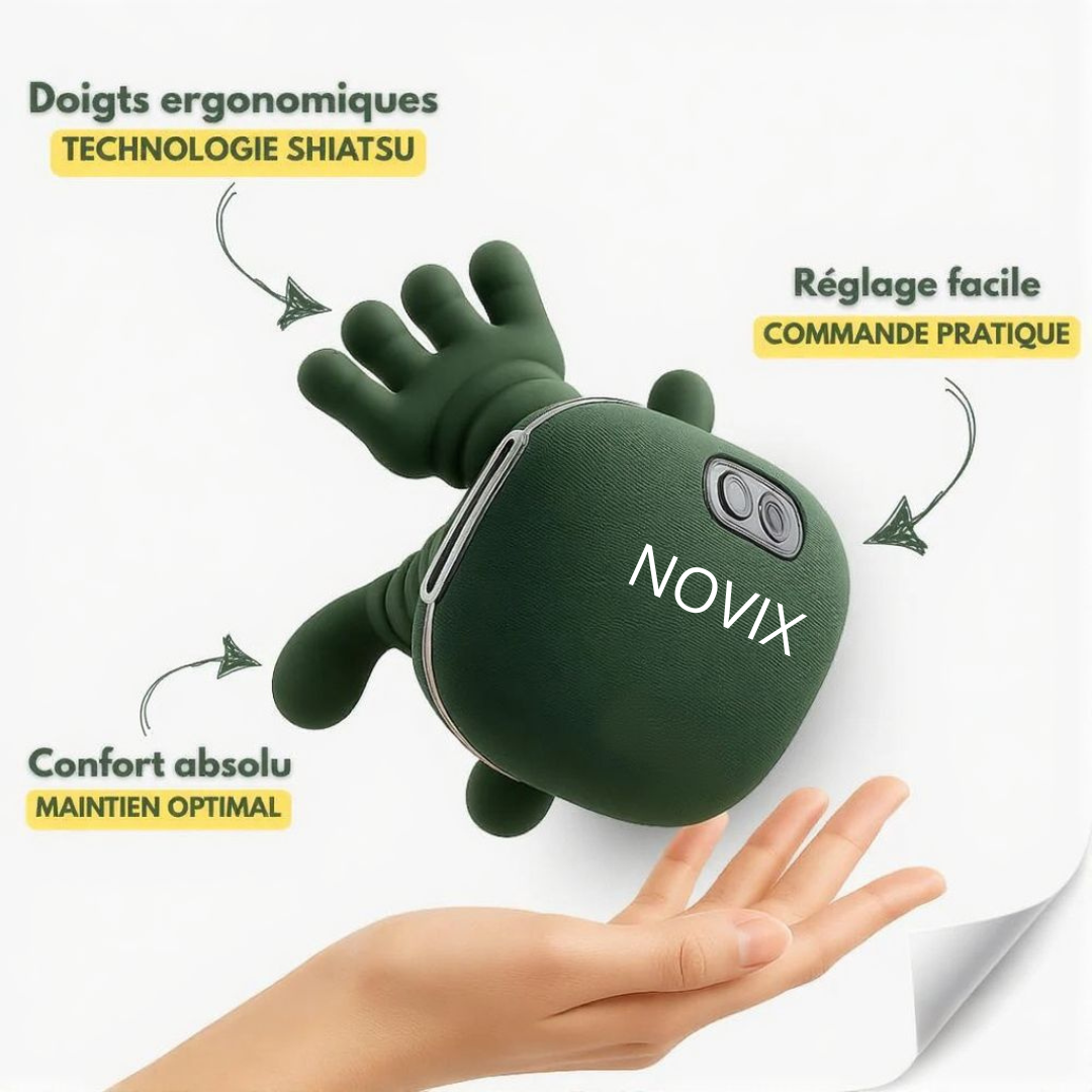 NOVIX Relief – Masseur électrique chauffant nouvelle génération